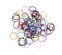 HOMOCONO Elastic Small Hair Rings 200pcs Two Set Ponytail Holders Stretch Hair Ties with Excellent Workmanship for Everyday Wear