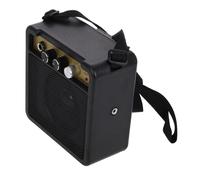 HOMOCONO Electric Guitar Amp Mini 5w Speaker Amp, Black Plastic and Metal, High Fidelity Sound with Built-in Effects, Versatile Connectivity, Electric Drum Speaker