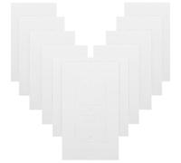 HOMOCONO Electrical Outlet Gaskets 50Pcs White Foam Insulation Pads with Wall Plate Covers for Socket Draft Sealing, Suitable for Lamps and Household Sockets