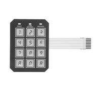 HOMOCONO Electronic Cabinet Keypad Replacement Panel with Button Matrix for Safe Box File Drawer and Storage Cabinet Flush Mount Silver Security Keypad for Office Locker and Mailbox Access