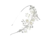 HOMOCONO Elegant Bride Hairband with Pearl Material, Fashionable and Chic Design for Weddings and Engagements, Matches Hair Styles to Give an Unforgettable Moment
