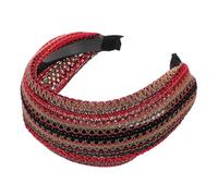 HOMOCONO Elegant Wide Fabric Headband for Women Lightweight and Practical Decorative Headdress for Wedding and Photo Occasions with Unique Aesthetic Feeling