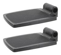 HOMOCONO Elevating Wheelchair Footrest Replacement Pedal Pair, Universal Plastic Footplates with 1.9cm Mounting Holes for Mobility Aid Users and Patient Support