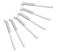 HOMOCONO Face Concealer Brushes Mushroom Makeup Concealer Brush Set for Family Use and Skin-friendly 6 Pcs with Wood Handle and Sponge Head, Lightweight and Outdoor Makeup Application