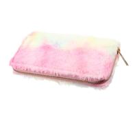 HOMOCONO Fashionable Plush Wallet with Zipper for Women, Featuring Creative Design and Polyester Material, Suitable for Many Occasions, Organizing Cards and Cash, Assorted Colors