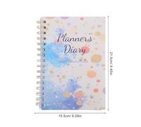 HOMOCONO Financial Ledger Book Undated Coil Bound Planner Thick Journal Pages for Personal Budgeting and Expense Tracking