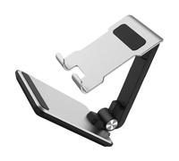 HOMOCONO Foldable Adjustable Tablet Stand Holder for Mobile Phone and Tablet with Two Hinges, Aluminium Alloy and Silicone Material, Multifunctional Desktop Phone Video Bracket for Live
