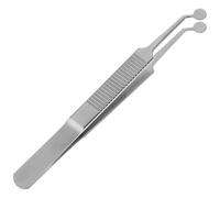 HOMOCONO Forcep 12cm Eyelid Massage Tweezer Stainless Steel Rust Prevention Comfortable Grip and Meibomian Gland Expressor Kit for Eye Care