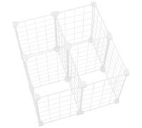 HOMOCONO Freezer Organizer Shelf Divider with White Iron and Plastic Grid Design, Multilayer Separation to Maximize Space Utilization and Safety for Cooler and Freezer for Supermarkets