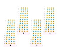HOMOCONO Fretboard Stickers, Beginners Self-learning Aid Ukulele 4 Sheets Pvc Practice Guide Musical Instrument Accessories for Easy Finger Placement and Chord Learning