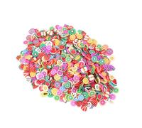 HOMOCONO Fruit Nail Charms for Manicures Decoration with 1000pcs Fruit Series 3000pcs Clay Nail Art Accessories 1000pcs Plum Blossom Series for Home Use