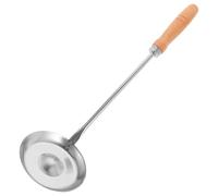 HOMOCONO Frying Spoon Non-Stick Stainless Steel with Concave-Convex Pattern, Home Kitchen Cooking Tool for Dough and Fried Snack Mold, Suitable for Sweet Potato Noodles and Oyster Cakes