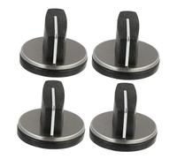 HOMOCONO Gas Cooker Stove Knob Rotary Control Knobs Replacement 8Mm Hole Diameter Fireproof Plastic Sturdy Direct Fit for Home and Restaurant 4 Pcs