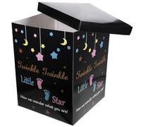 HOMOCONO Gender Reveal and Proper Capacity to Create a Happy Atmosphere Paper Balloon Box with Black Paper Material, Delicate Design for Shower and Birthday Party