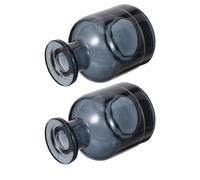 HOMOCONO Glass Reed Diffuser Bottles 2 Pcs Empty Refillable Diffuser Bottles 150Ml/5Oz Glass Oil Dispensers for Home Aromatherapy and Scented Reed Stick Use, DIY Fragrance Replacement