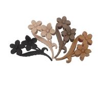 HOMOCONO Hair Claw Clips with Wide Clamping Area Vintage Matte Flower 4pcs for Women Comfortable Plastic Material Non Slip Hold for Thick and Thin Hair, for Formal Occasions and Special