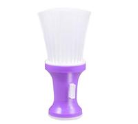 HOMOCONO Hair Cutting Cleaning Brush with Comfortable Plastic Handle for Home Salon Use, Purple Hairdresser Neck Brush to Clean Tiny Dirt and Sweep Broken Hair Efficiently Random Color