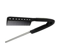 HOMOCONO Hair Straightening Comb and Sturdy Material with Comfortable Holding and Sturdy Material V-shaped Hairbrush Hair Straightening Tool for Salon and Home Styling