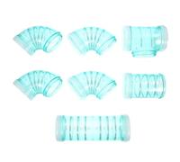 HOMOCONO Hamster Cage Tube Plastic Tunnel for Pet Hamster with Easy to Install and Disassemble Features Suitable for Playground outside The Cage Green Maze Connector