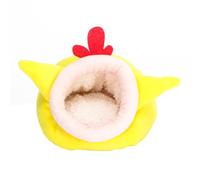 HOMOCONO Hamster Cotton Nest Small Animal Bed in Chick Style, Multi-purpose and Easy to Wash, Warm Winter for Hamsters and Hedgehogs, Pet Bed for Car or Home Use