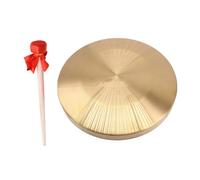 HOMOCONO Hand Copper Gong with Hammer, Handmade Percussion Instrument with Pure Sound Quality and Excellent Workmanship, for Festivals, Classroom, and Celebration Drumming