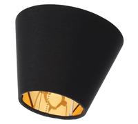 HOMOCONO Handmade E14 Cloth Lamp Shades with Black PC Frame, Simple Style Fabric Bulb Lampshade Protecting Eyesight, for Living Room Decoration and Hotel Lighting Accessories