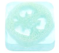 HOMOCONO Handmade Material Fine with Natural Loofah Texture Exfoliating Soap Bar Washing Refreshing Scrub and for Facial Shower Skin Men and Women