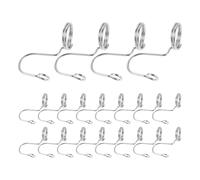 HOMOCONO Hanging Hanger Hooks with Secure Linking Design Stainless Steel Multi-Layer 30pcs Stackable Clothes Hanger Connectors for Closet Space Saving for Apartments and Bathrooms