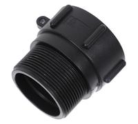HOMOCONO Heavy Duty IBC Tank Adapter with Sealing Ring, Abs Plumbing Fitting for IBC Containers, 2 Inch Male Npt Thread and S60x6mm Hose Connector for Garden Hose Drain Plug