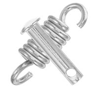 HOMOCONO Heavy Duty Swing Spring Hooks Carbon Steel Silver for Camping | Quick Installation and Adjustment, Spring Stability, Lightweight High Load Capacity, Outdoor Leisure Use