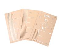 HOMOCONO Height Ruler Wooden Board for Boys and Girls Adhesive Wall Sticking Height Chart Reusable Growth Measurement Ruler for Home for Boy Girl's Decoration and Photography Props