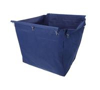 HOMOCONO High Capacity Janitorial Cart Bag Multifunctional Oxford Cloth Cleaning Bag with Metal Hooks for Waste Collection and Cleaning Cart Use in Hotels and Offices