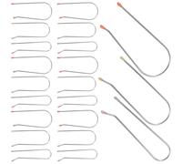 HOMOCONO Hot Roller Clip Replacement Set 24pcs with 304 Stainless Steel and Resin Material for Volumising Roller Use Convenient Quick Heating Hair Curler Securing Clips