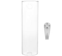 HOMOCONO Hydroponic Glass Vases Hanging Wall Planter Cylindrical Modern Stylish Wall-mounted Fine Workmanship Vase for Living Room Bathroom Decor