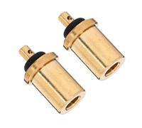 HOMOCONO -in-one Gas Adapter Kit 2pcs Brass Refill Adapters Versatile for Long Flat Cylinders Made for Easy Outdoor Refueling