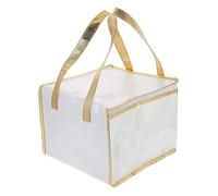 HOMOCONO Insulated Food Bag for Cake Pizza Cooler Pouch for Groceries for Picnics Travel and Takeout Double Design Trim