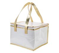 HOMOCONO Insulated Food Transport Bag Reusable Cake and Pizza Carrier for Picnic Grocery Shopping and Travel and Thick Thermal Cooler Bag for Hot Cold Meals Stylish Design