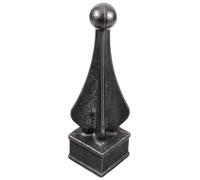 HOMOCONO Iron Fence Finial Decorative Metal Post Knob for Garden Courtyard Outdoor Fence Accessories European Style 30-Hole Design