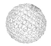 HOMOCONO Iron Wire Lampshade Cage Globe Hollow Out Wire Frame Design Classic Pendant Light Lampshade Creating Warm Atmosphere for Ceiling Lights Suitable for Aisle Hotel Use