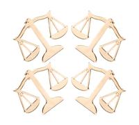 HOMOCONO Justice Scale for Formal Party Events and Student Graduation Accessories 4pcs Golden Alloy Brooch Pins Fairness Symbolism and Professionalism for Lawyers and Judges