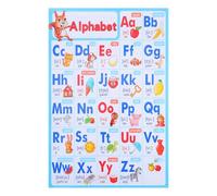 HOMOCONO Kids Learning Poster: Home Schooling Supplies Interactive Alphabet Banner For Toddlers - Classroom Education Decor For Kindergarten Teachers