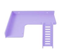 HOMOCONO L-shaped Hamster Ladder for Climbing and Playing, Wooden Plastic Composite Material with Purple Delicate Appearance, Suitable for Hamster, Gerbil and Parrot Cages