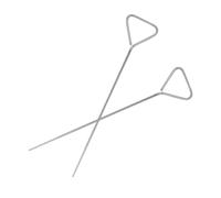 HOMOCONO Lab Spreader Rods for Laboratory Experiments and Smooth Finish 2pcs Stainless Steel with Triangular Shape and Petri Dish Spreading