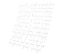 HOMOCONO Letter Board Letters Providing Versatile Solution White Plastic Felt 2 Sets for Displaying and Creating DIY Messages Large Capacity for Message Boards