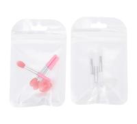 HOMOCONO Lip Mask Applicator Brushes Gentle Application Silicone with 2 Sets Dustproof Covers Plumping Lip Colour for Professional and Daily Use