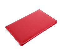 HOMOCONO Magnetic Pu Clipboard Folder in Red for Office Writing with Good Protection and Sturdy Design, Small A5 Size Clipboard for Menu, Bills, and Notes with Secure Closure