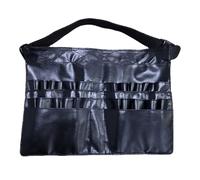 HOMOCONO Makeup Brush Storage Bag Protecting Brushes from Damage Pu Leather for Portable, Sturdy Cosmetic Waist Bag Professional Makeup Artists On-the-go Use