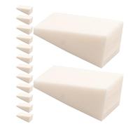 HOMOCONO Makeup Gentle Sponge Material 20pcs White Wedge Sponge Applicators Safe for Use for Nail Art and Makeup for Gradient Nail Manicure and Cosmetic Blending