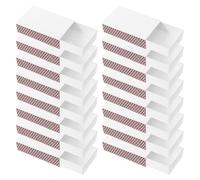 HOMOCONO Match Holder Box 50Pcs Blank Paper Matchstick Containers with Double Sided Striker for Rustic Home Accent and Party