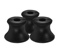 HOMOCONO Meditation Tools Tuning Fork Holder 3 Pack Rubber Base Non-Slip Stand with Sturdy Screw Design for Yoga and Home Use